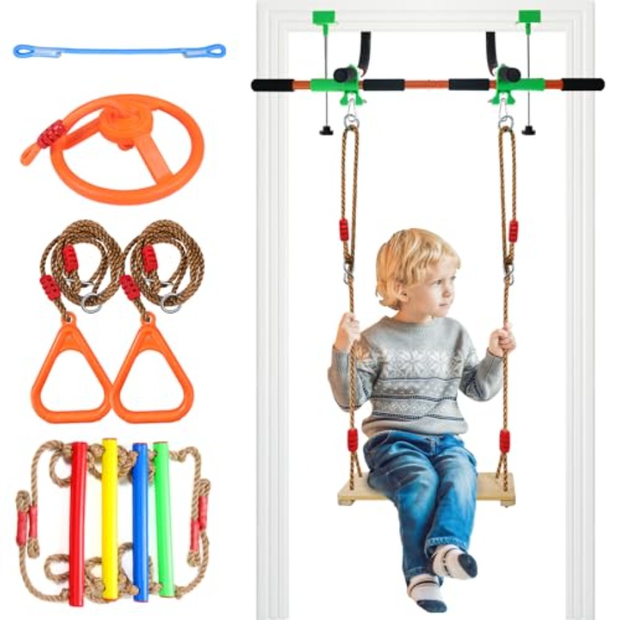 Pull Up Bar Grip - Indoor Doorway Swing for Adults -