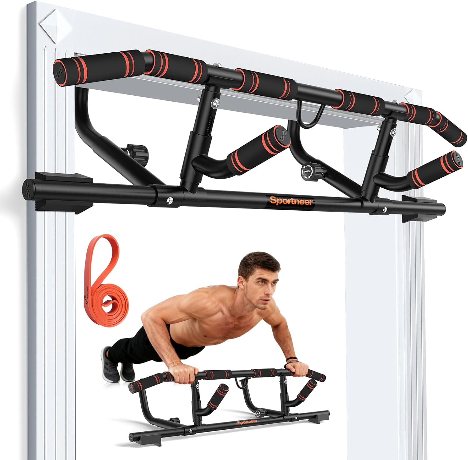 Pull Up Bar Grip - Door Pull Up Bar for Doorway
