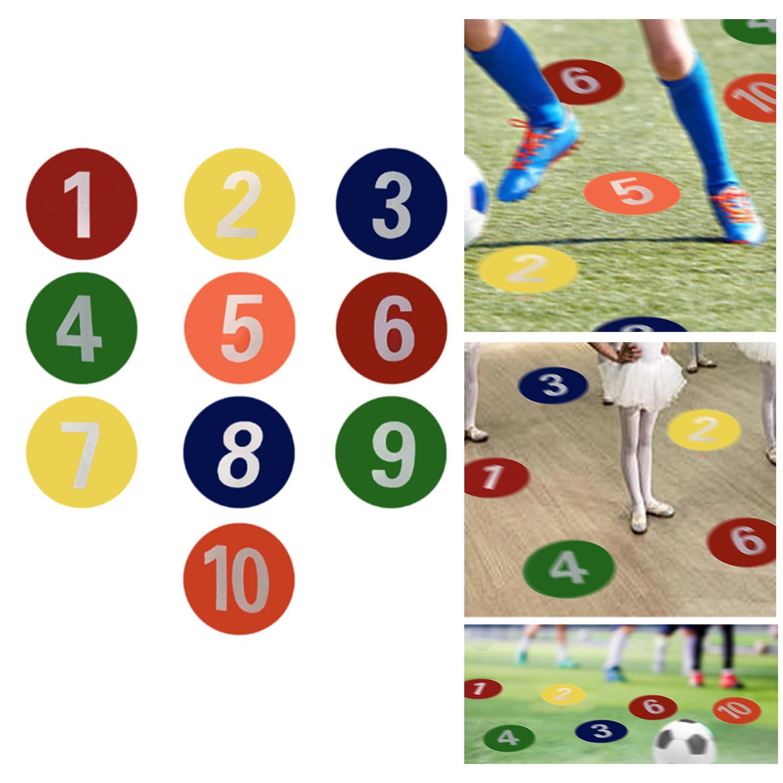10x Numbered Floor Dots Marker - Speed Agility Dots review and price