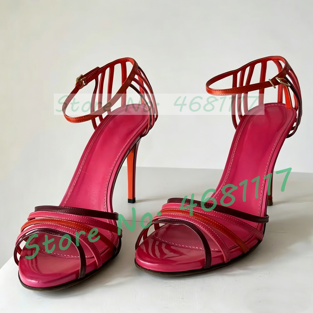 Black Caged Open Toe High Heel - Crossfit Lady review and price