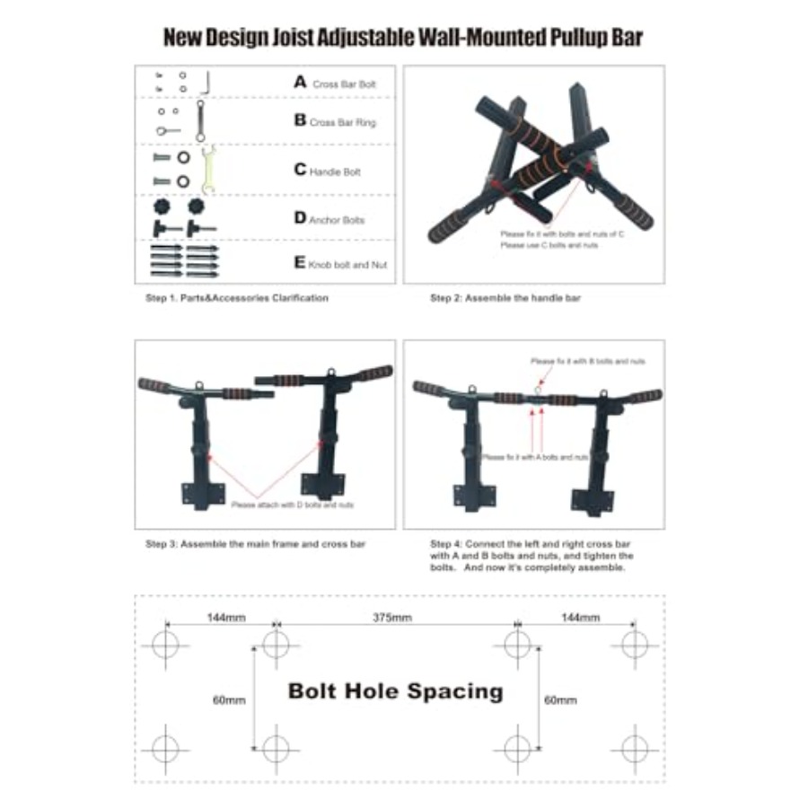 Wall Mounted Pull Up Bar for H - Pull Up Bar Grip review and price