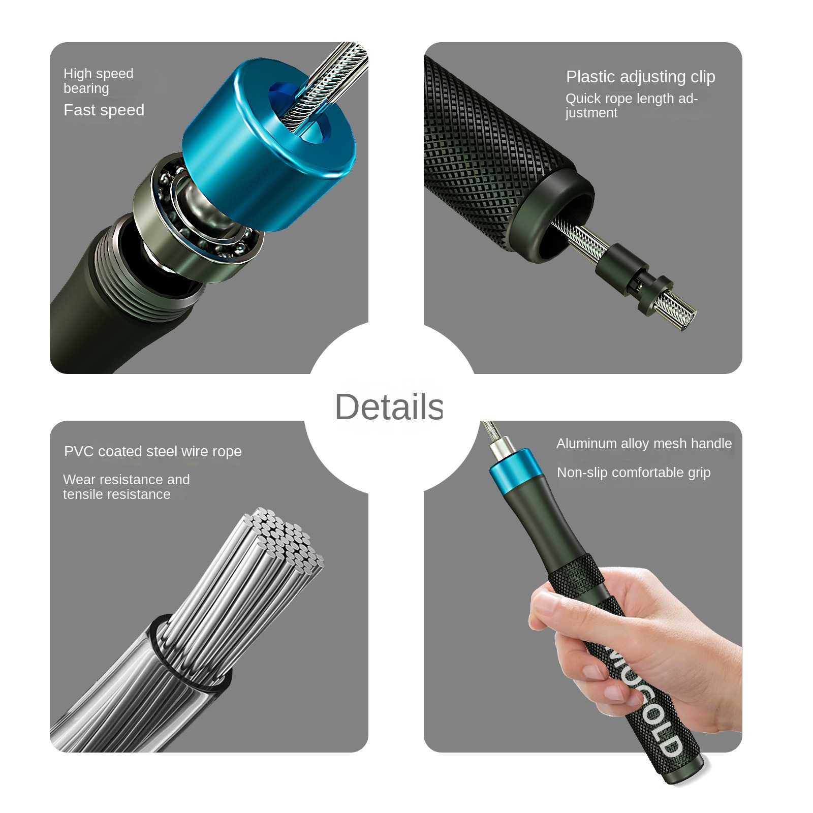 MOGOLD Professional Speed Jump - Jump Rope Speed Bearing review and price