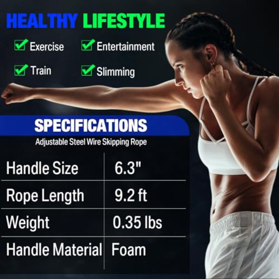 24 Pieces Jump Ropes for Fitne - Jump Rope Speed Bearing review and price