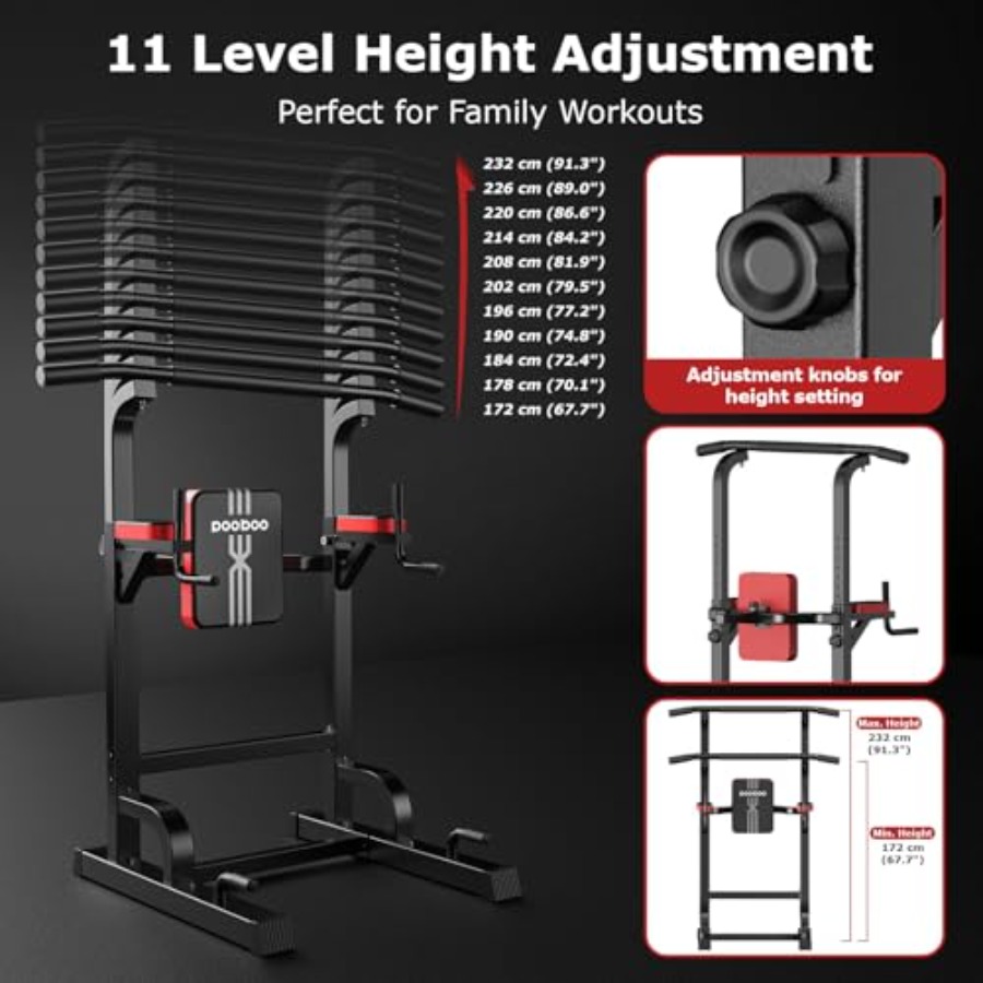 Power Tower Dip Station Pull U - Pull Up Bar Grip review and price