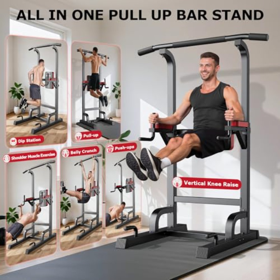 Power Tower Dip Station Pull U - Pull Up Bar Grip review and price
