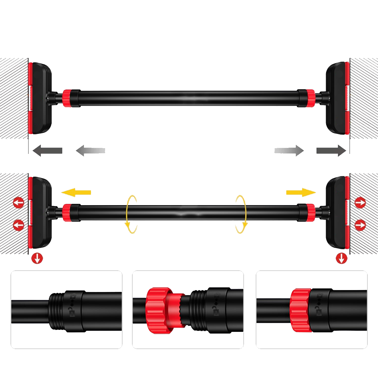 No-Drill Strength Training Pul - Pull Up Bar Grip review and price